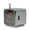 ELETREE TD-v26 MINI TV SHAPE led screen METAL Mini Smallest Speaker MP3/MP4 Music Player Portable Speaker with Radio FM TF card