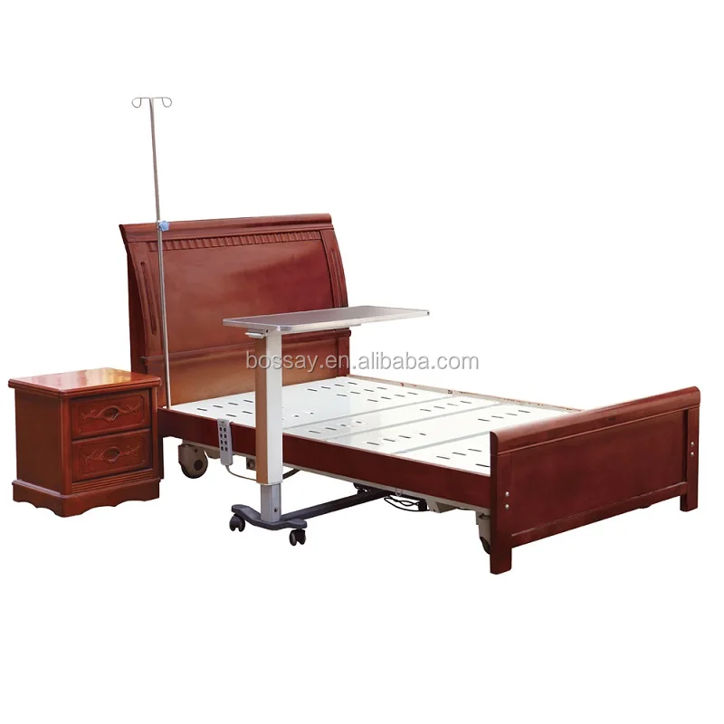 Bs T833 Medical Furniture Electric Nursing Home Bed With Three