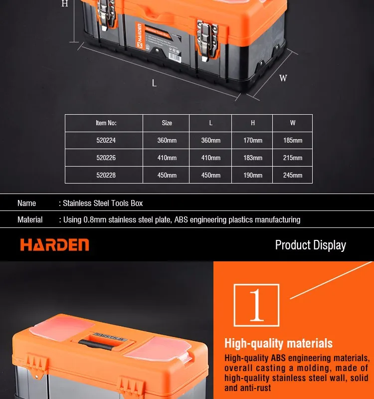 Wholesale Custom Cheap Tool Boxes Stainless Steel Portable Metal Tool