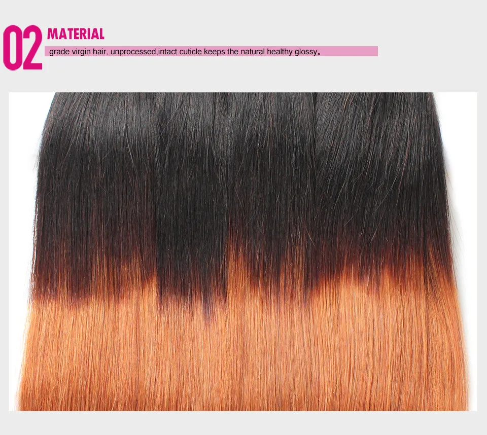 Grosir Berwarna Two Tone 1b 30 Ombre Warna Rambut Tenun 100