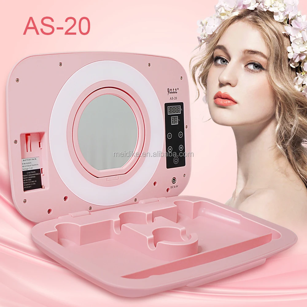 Lights Mirror Led Cosmetic Organizer Makeup Box Makeup Buy Led