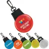 Custom Promomational Personalized Solar Flashlight LED Flashlight Light Flashing Reflector Light With Hook