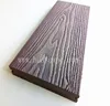 3D deep wood grain embossed wpc decking/ deep embossing composite decking