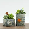 Roogo high quality Decorative Flower Basket Pastoral Style Waterproof Balcony Fleshy Planting Gardening Flower Pot