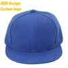 Factory 2018 New fashion Nylon gold buckle visor 5 panel custom logo Royal Blue Hip-Hop Snapback cap Flat Cap for highschool