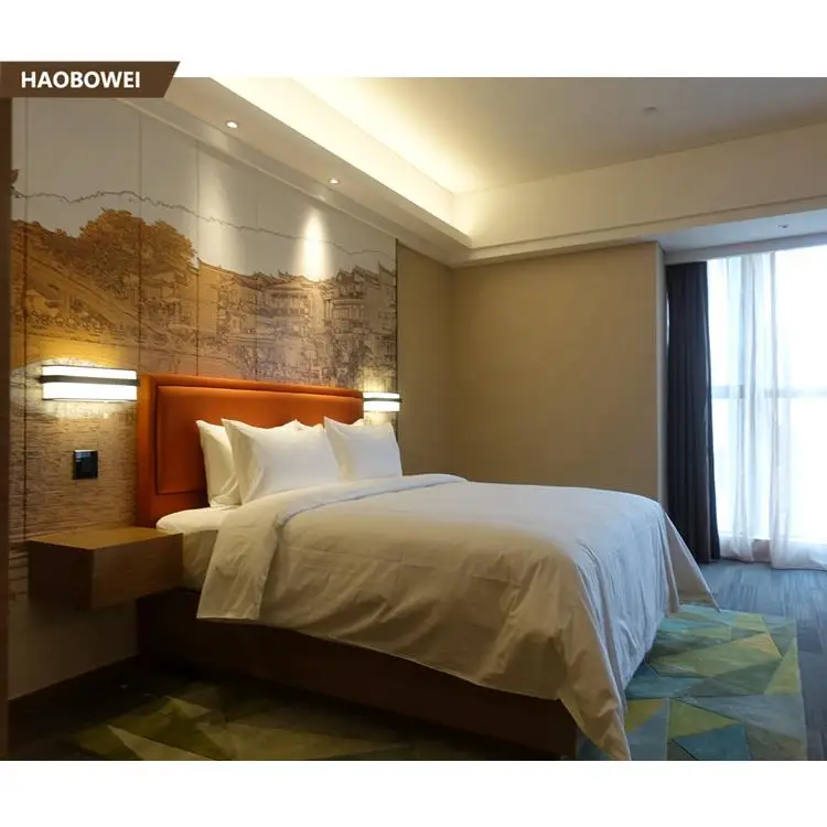 Modern bedroom furniture, wooden used for sale , custom size hotel room furniture