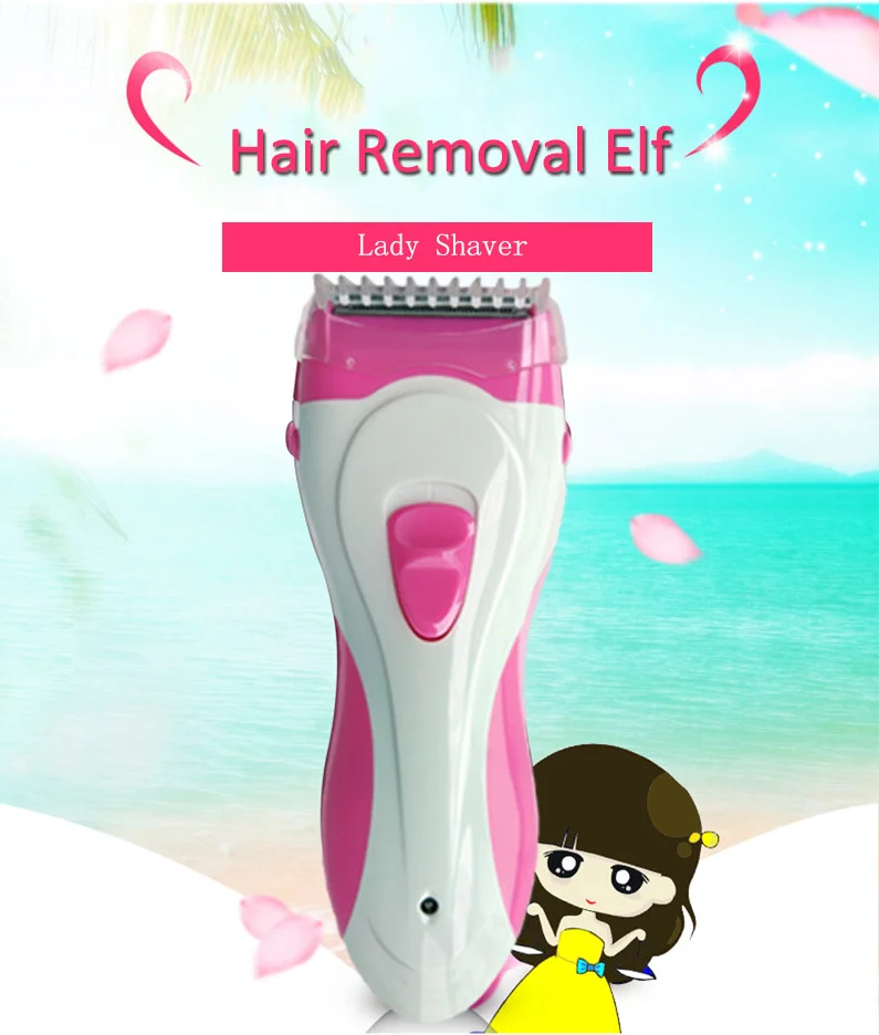 Lady Hair Shaver Rechargeable Waterproof Wet Dry Using Beauty Body Hair Razor