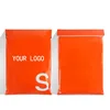 biodegradable poly mailer bags orange strong self adhesive mailing envelope shipping plastic packaging for garment