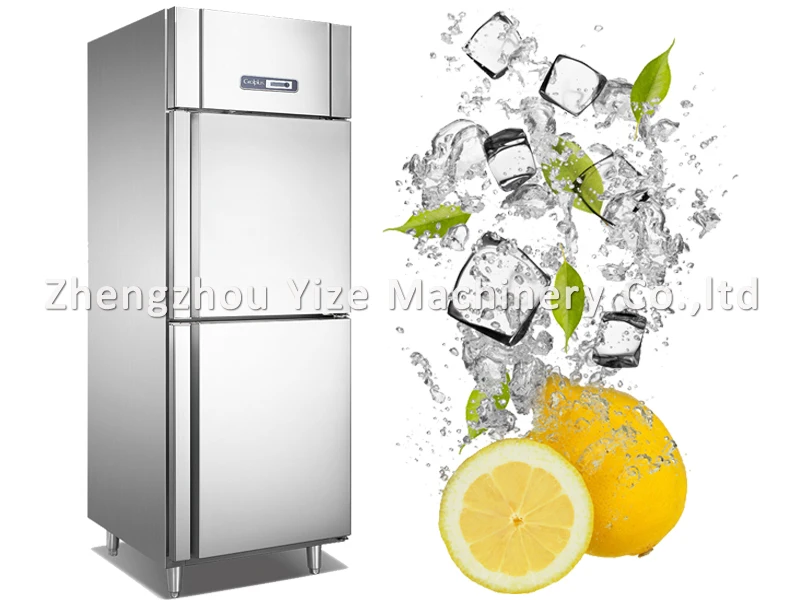Stainless Steel Upright Refrigerator Commercial Refrigerator For Fruits