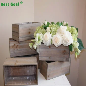 Rustic Planter Flower Pot Square Wood Vases Wedding Table Decor Wooden Bo Vase Product On Rustic Planter Flower Pot Square Wood Vases Wedding Table Decor Wooden Bo Vase Product On