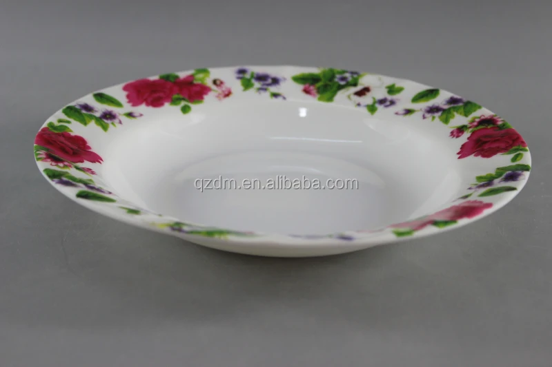 Hot Sell Melamine Suop Plate Plastic Deep Plate 23cm