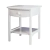 Wood modern white luxury nightstand