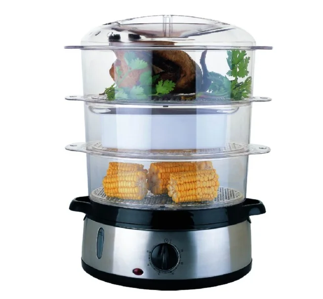 Electric 3 Tier Food Steamer Vegetable Steamer Bpafree For Cooking
