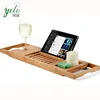 Wholesale Natural New Custom Reading Rack Bathtub Bamboo Bath Caddy