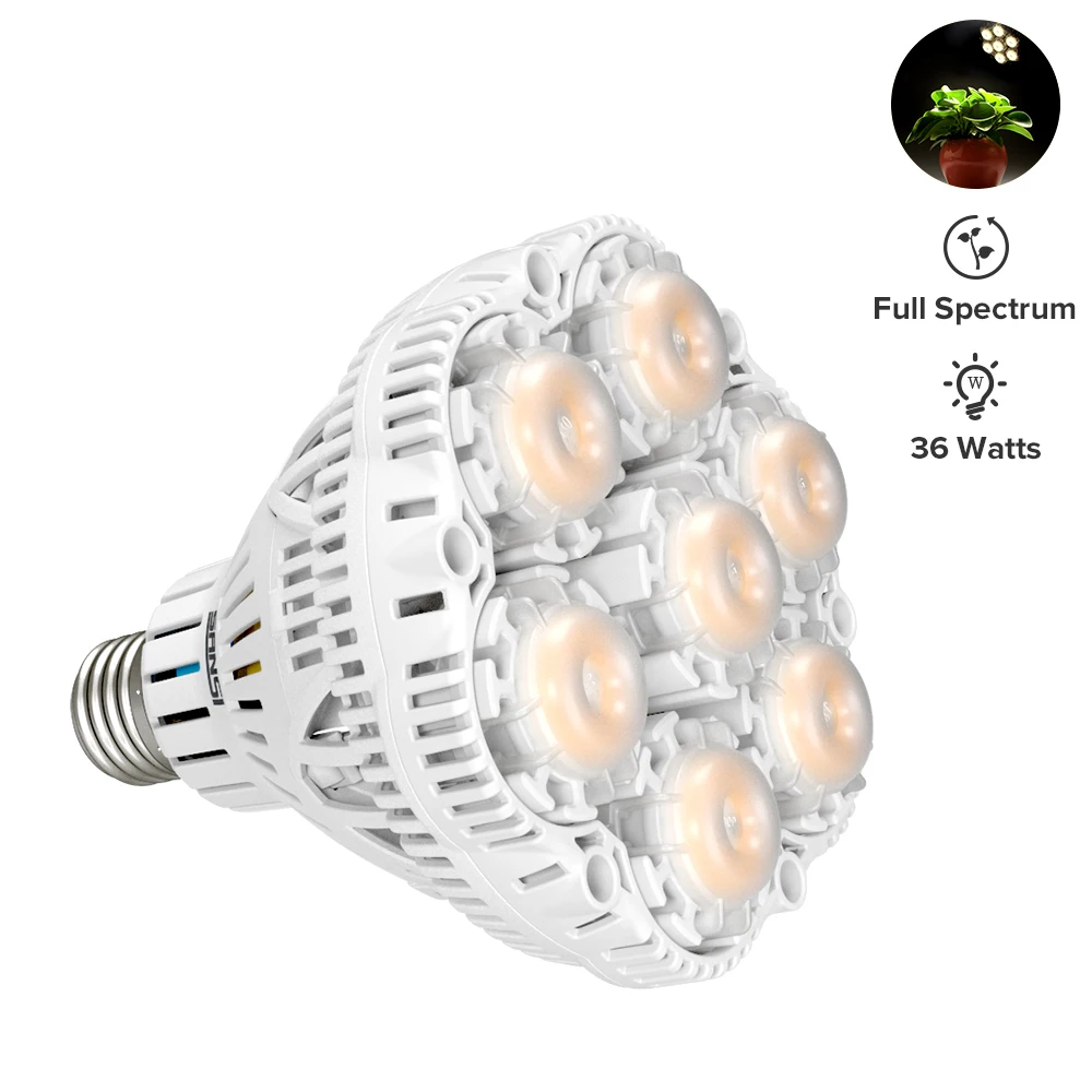 High Effect Pant E26 E27 Easy to Install led light Full spectrum white light led grow bulb