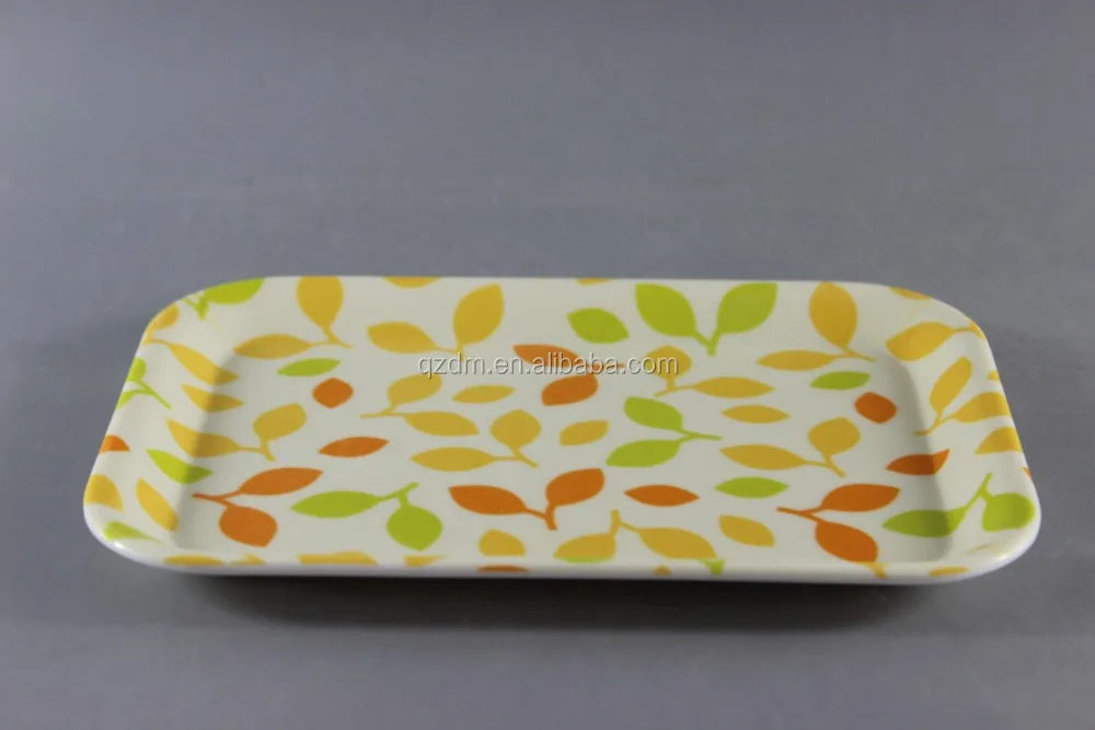 8.5 Inch Melamine Small Candy Tray,Square Dessert Tray