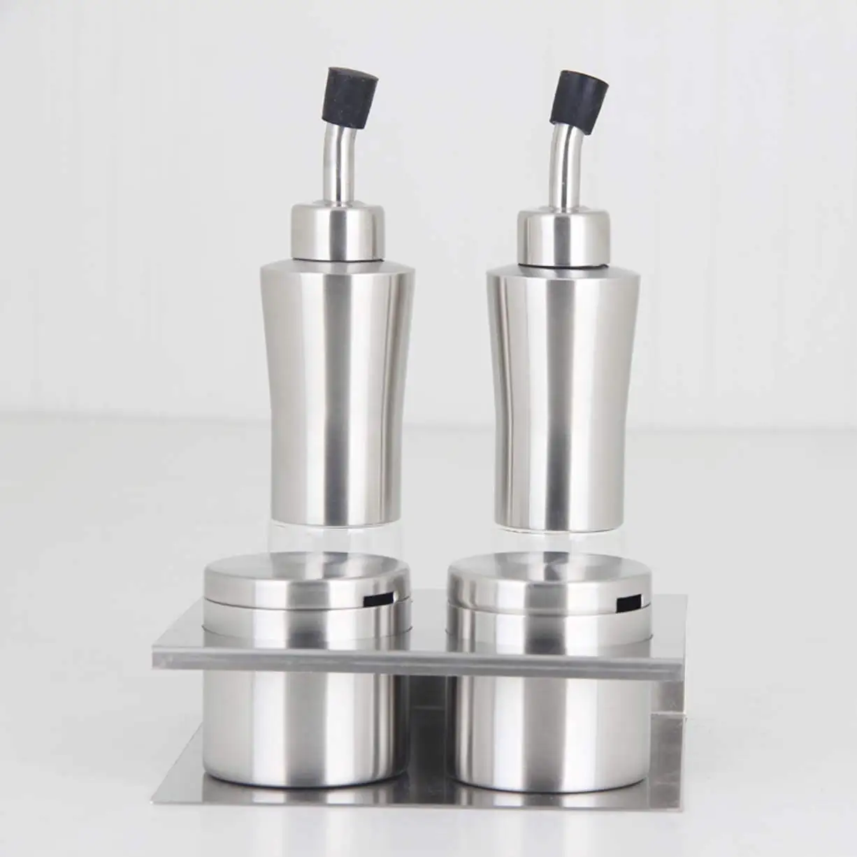 PLLP Seasoning Bottle Stainless Steel Seasoning Sets of Wu Jiantao, Kitchen Supplies, Oil Vinegar Seasoning Bottles, Kitchen Supplies Package