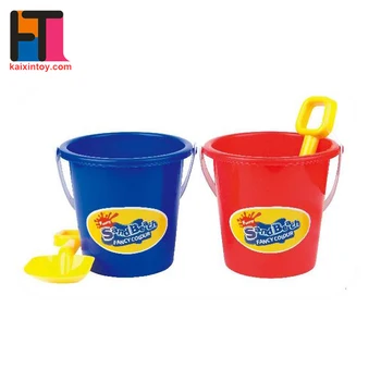 plastic bucket and spade