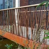 Inventions 2018 vintage corten steel structure pedestrian bridge