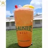 Custom made inflatable orange juice bottle cup for outdoor event advertising products
