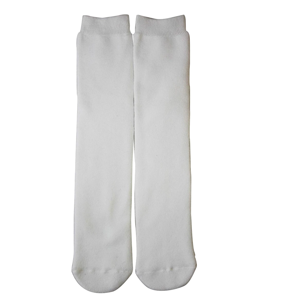 white tube blank 100 polyester sublimation socks
