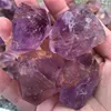 Natural semi precious purple amethyst quartz rough crystal stone for jewelry cutting