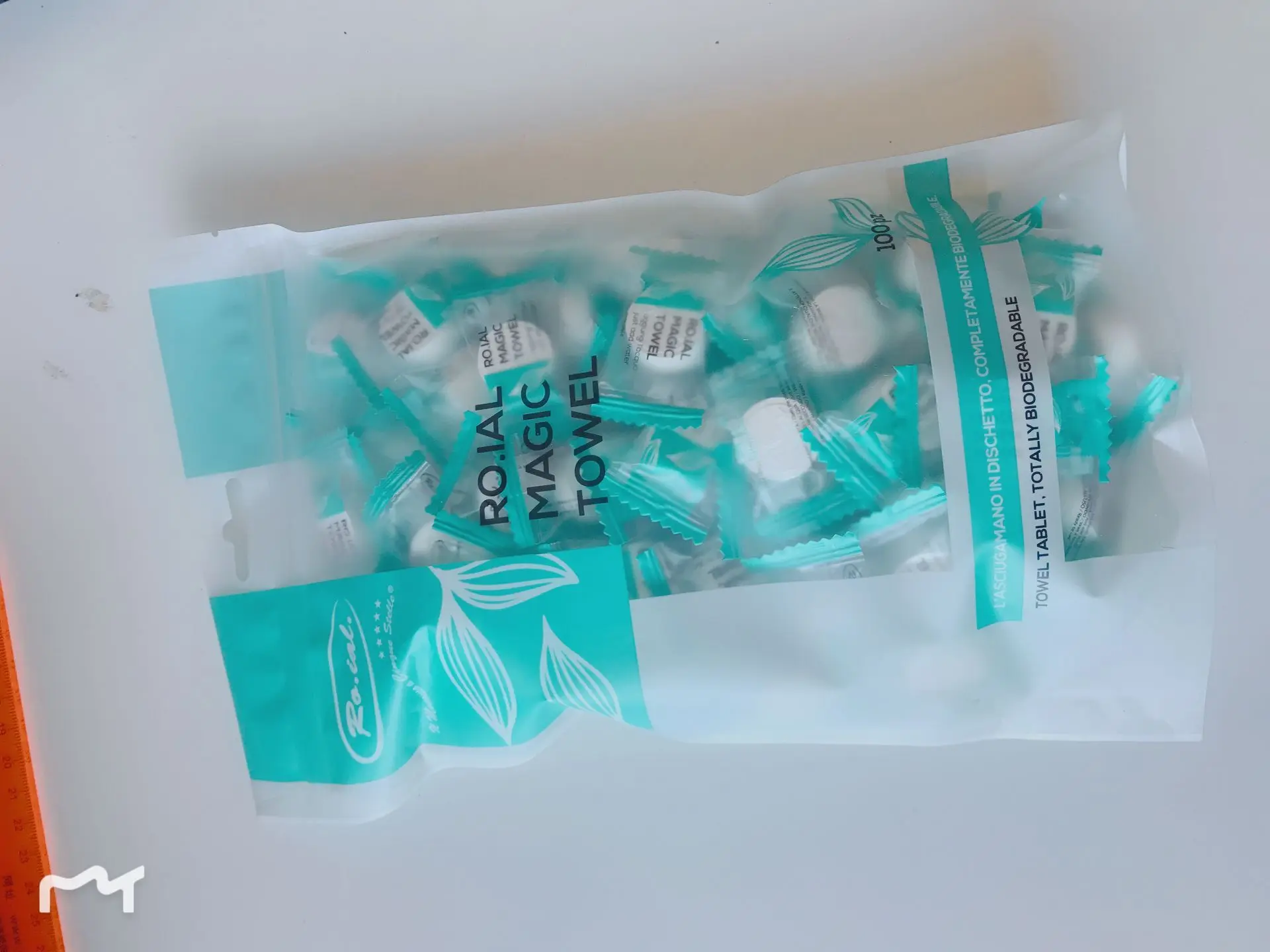 Compressed Towels 100% Rayon Biodegradable Magic Coin Tissues 20pcs Per ...