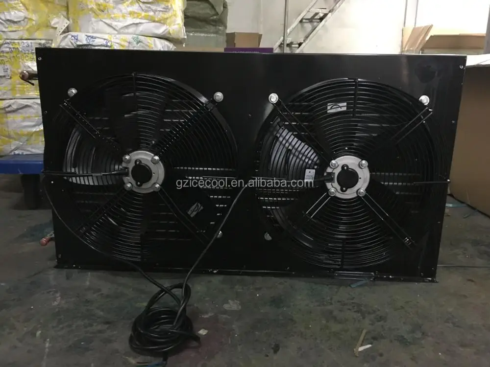 Cheap Air Cooled Condenser Price For Big 5hp Double Fan Refrigeration Condenser With Fan Motor