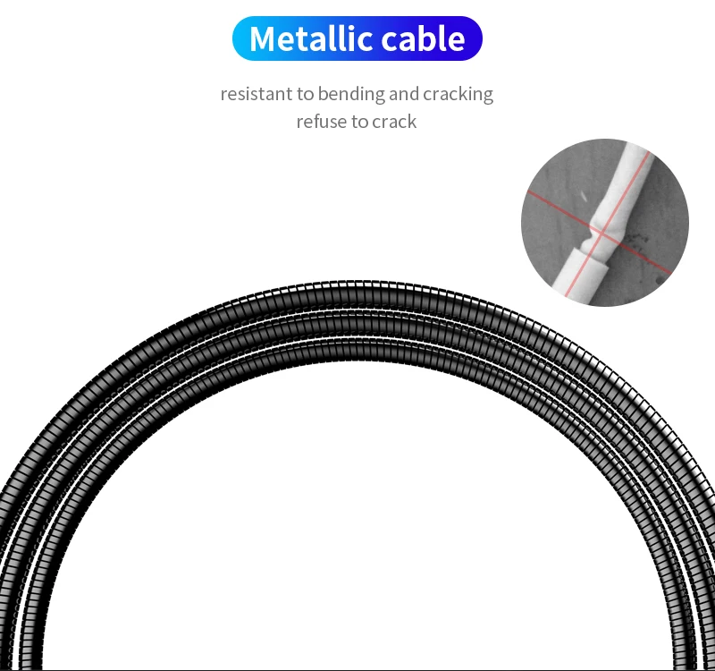 KAKU 5pin android metal micro usb aluminum metal shell type c 3.1 cable 3m - ANKUX.COM