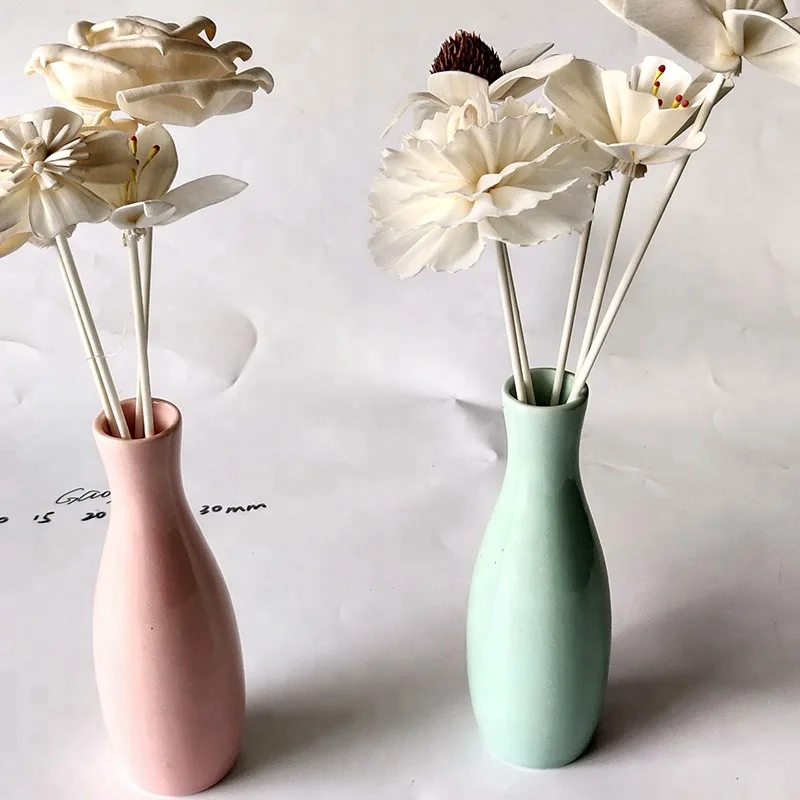 Decorative Handmade Unscente Artificial Wood Sola Balsa Flower For