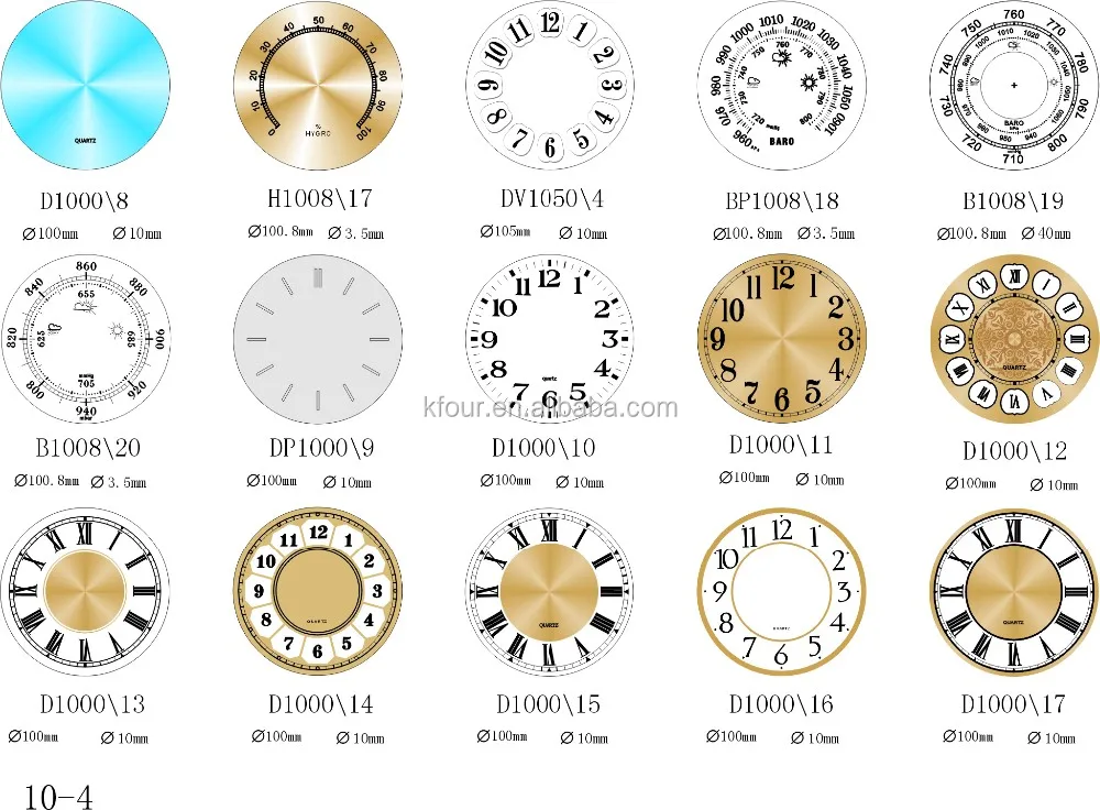 Fancy Clock Dial For Wall Clock - Buy Clock Face For Printing,Square ...