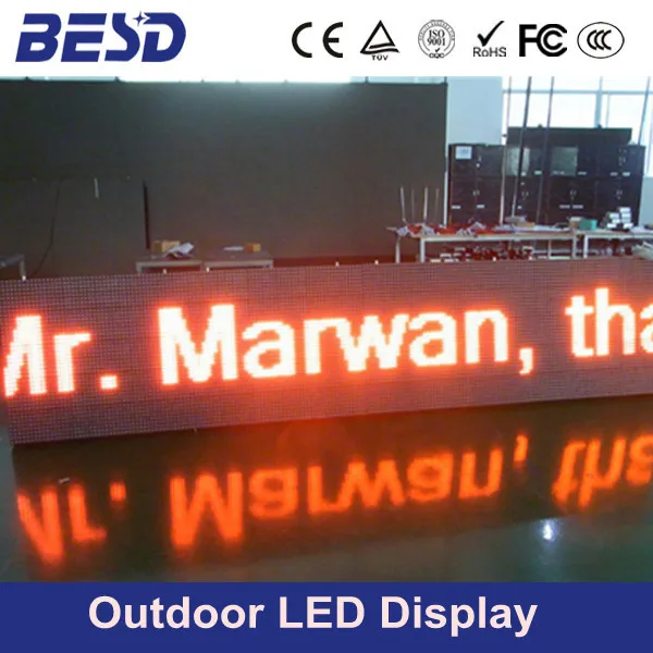 P10 Led Module,Outdoor Waterproof P10 Red Led Sign Module,Popular ...