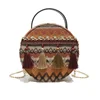 2019 wholesale round summer beach wicker straw rattan bag small handbags for lady
