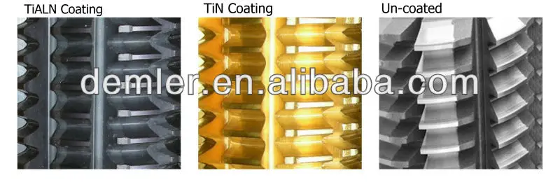 1- M24 Standard gear hob, class A, PA20 dgree HSS M2/M35 with TIN coating