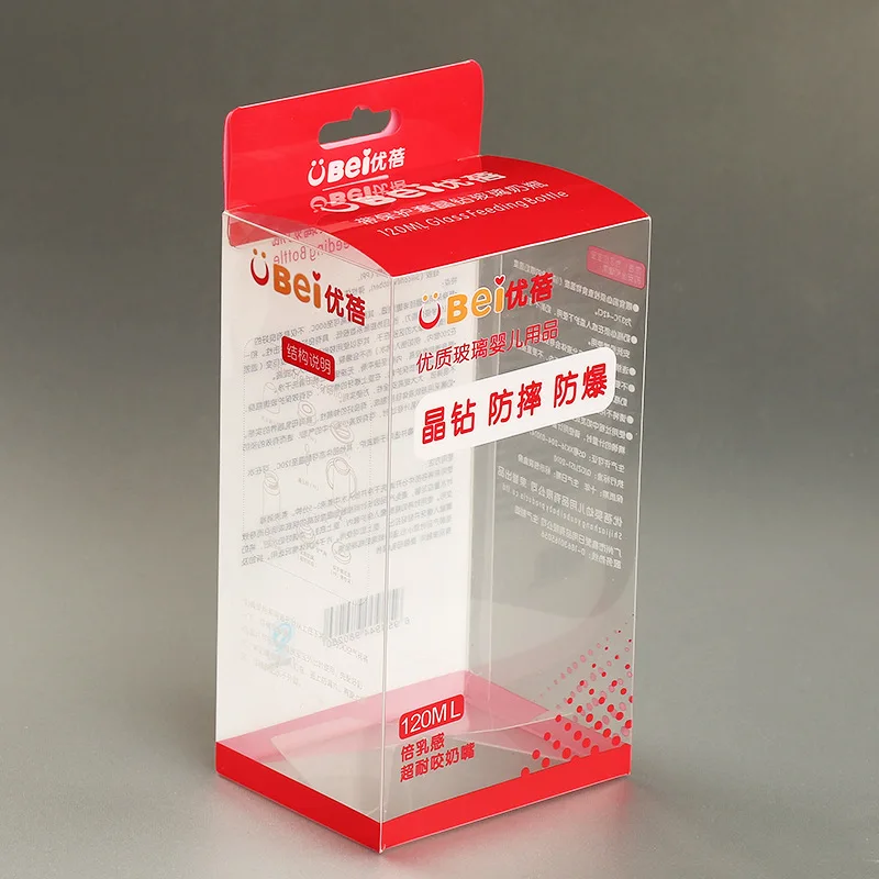 Custom Clear Pet Box Packaging Good Glue Quality For Pet Plastic Box