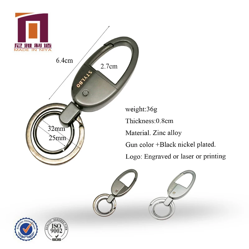New Design Key Ring Clip For Chain Hanger Easy To Open - Buy Key Ring ...