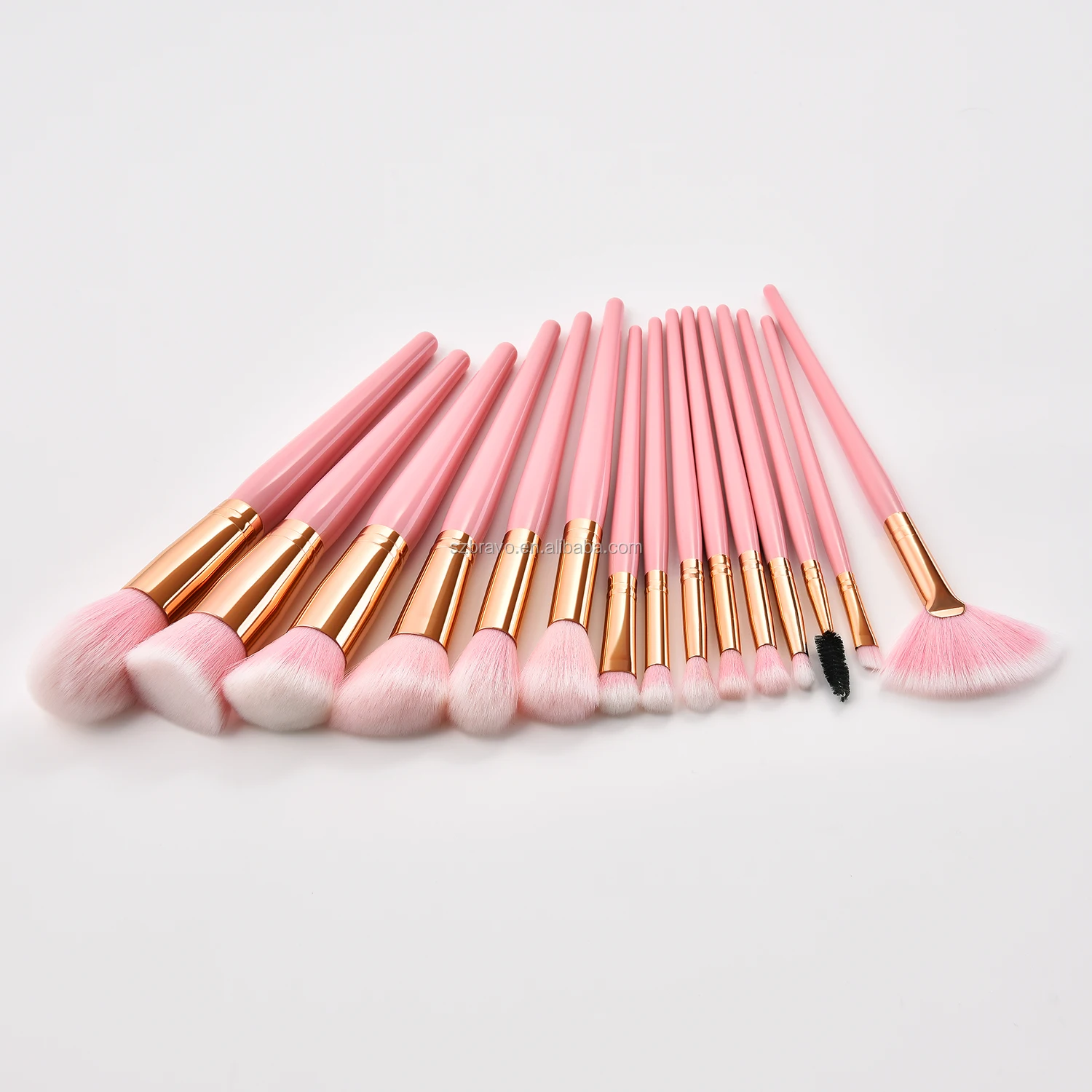 flat brush style personalized makeup brushes