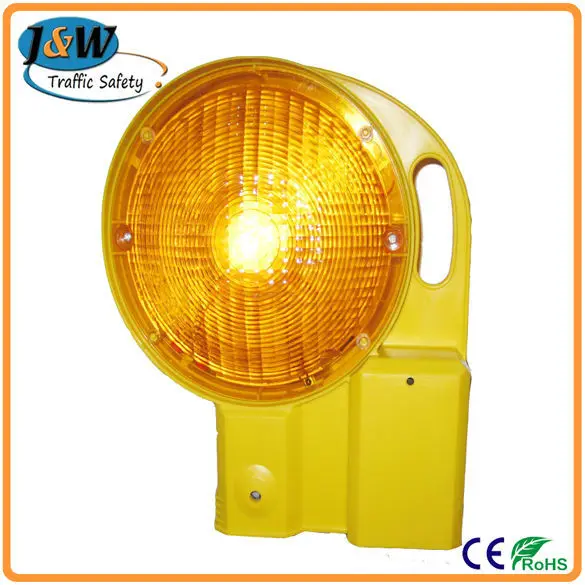 High Efficiently Solar Led Traffic Warning Yellow/amber Flashing Light