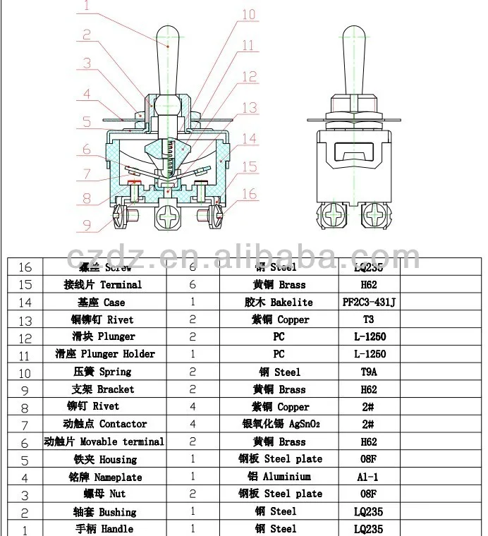 20a Spst Momentary Toggle Switch With Led Light,On-off-on 9 Pin Toggle
