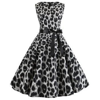 leopard rockabilly dress