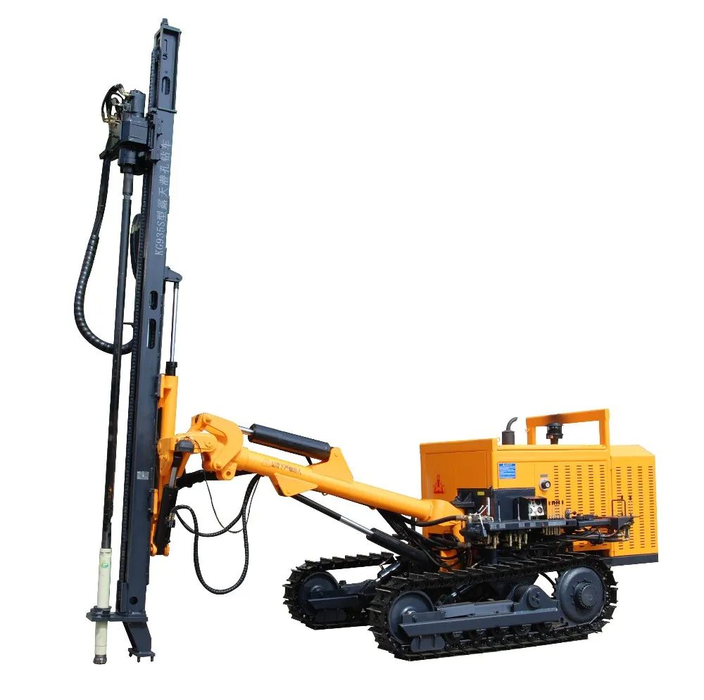 Kt8 Hard Rock Driller!!! Air Compressor Crawler Mounted Drilling Rig