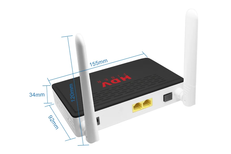 HDV ຜະລິດຕະພັນໃຫມ່ 1GE+1FE WIFI router gpon ftth onu ສໍາລັບ huawei
