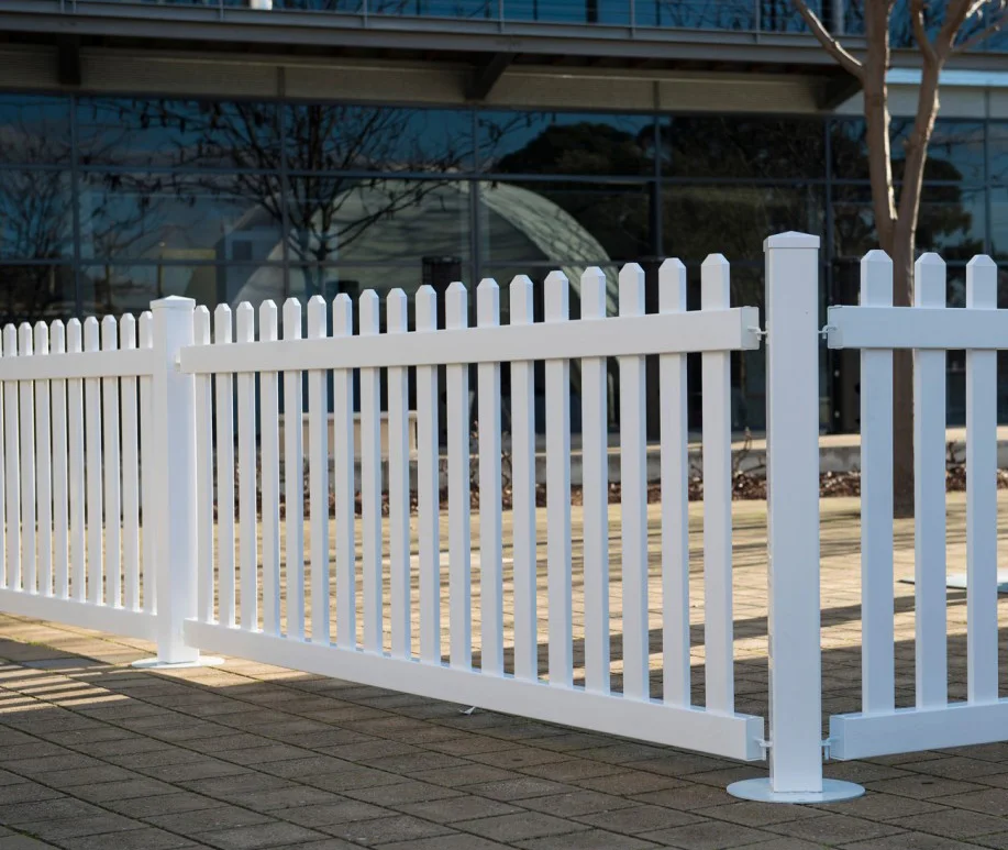 High Quality White Plastic Pvc Removable Picket Temporary Fence - Buy ...