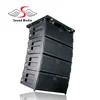Pro12x2 three-way audio black passive line array outdoor speaker for stage sound system use with neo magnet
