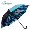 CMYK digital print with custom logo auto open close golf umbrella wholesale