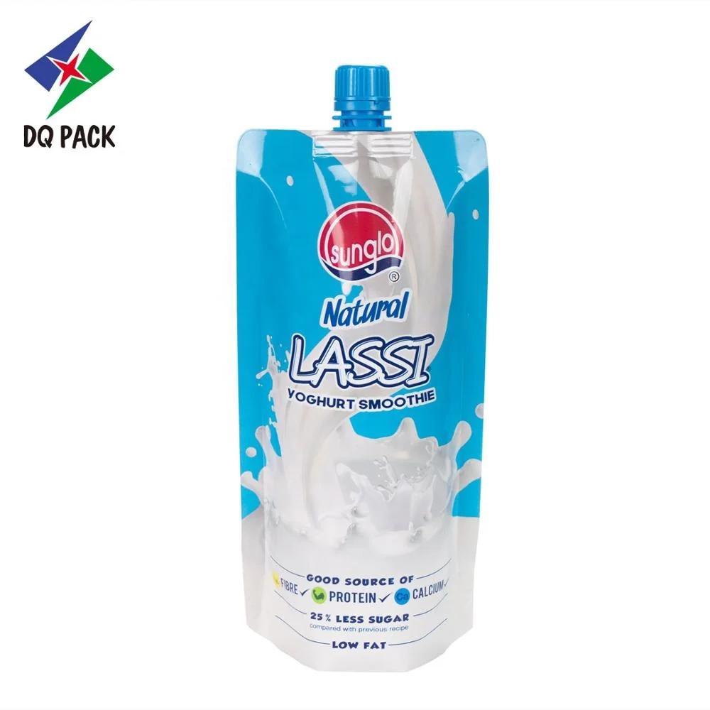 Mango yoghurt stand up pouch with spout customized printing packaging from China