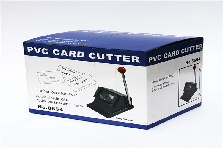 Professional Manual Pvc Business Card Die Cutter For Id Name Photo