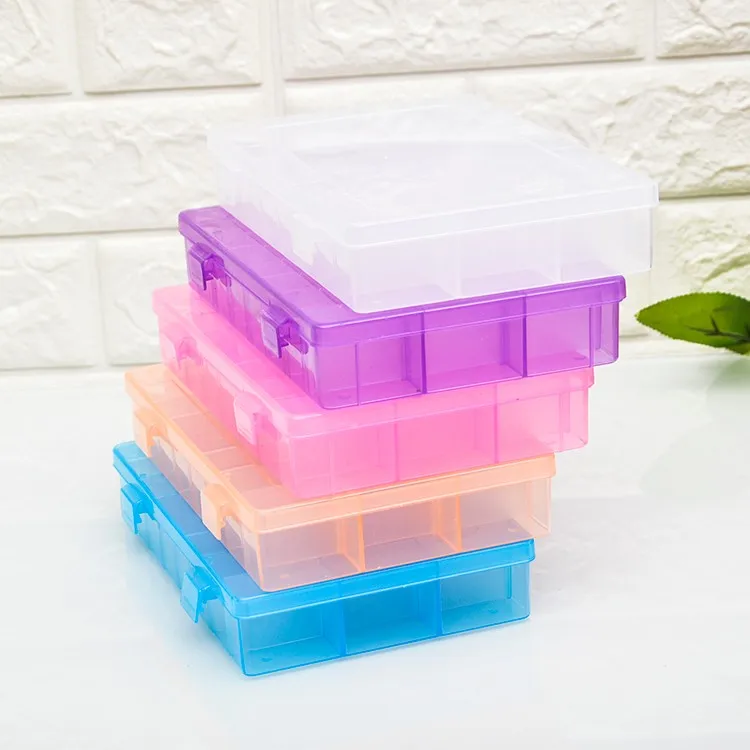 24 Compartments Clear Plastic Divided Storage Box With Logo Print Buy
