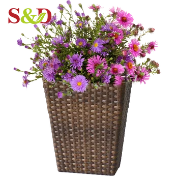 Fiori Per Vasi Alti Da Esterno.Funzionale Durevole Rattan Intrecciato Alto Vasi Di Fiori Di Plastica Per Arredamento Da Giardino Buy Alti Vasi Di Fiori Di Plastica Vasi Di Fiori Per La Vendita Decorativa Indoor Vasi Di Fiori Product