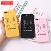 For iPhone 11 Pro 6 6S 6Plus 5 SE 8 8Plus X 7 7Plus Stick Figure Memes Cool Quote Funny Words Soft TPU Silicone Matte Case